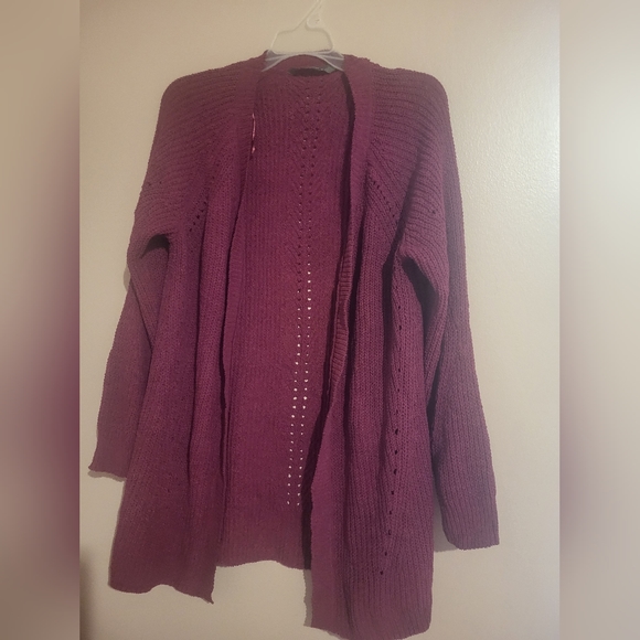 Chenille cardigan large NWOT - Picture 2 of 3